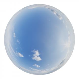 HDRi Skydome of Blue Clouded Sky 16K